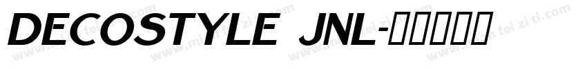 decostyle jnl字体转换